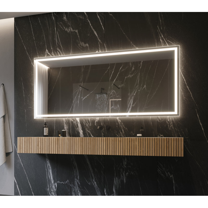 Miroir de salle de bain/meuble-lavabo Harmony, H 32 po x l 70 po