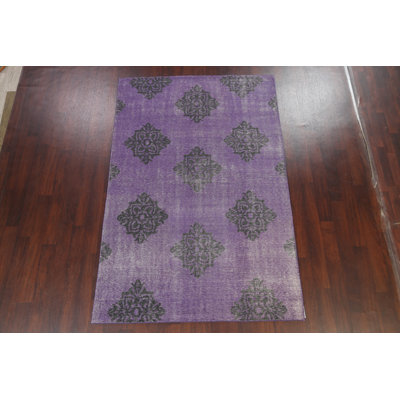 Tapis oriental géométrique abstrait 6 x 9