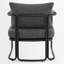 Chaise d'appoint rembourrée Mid-Century moderne avec coussin ultra épais et structure en métal industriel-729892480