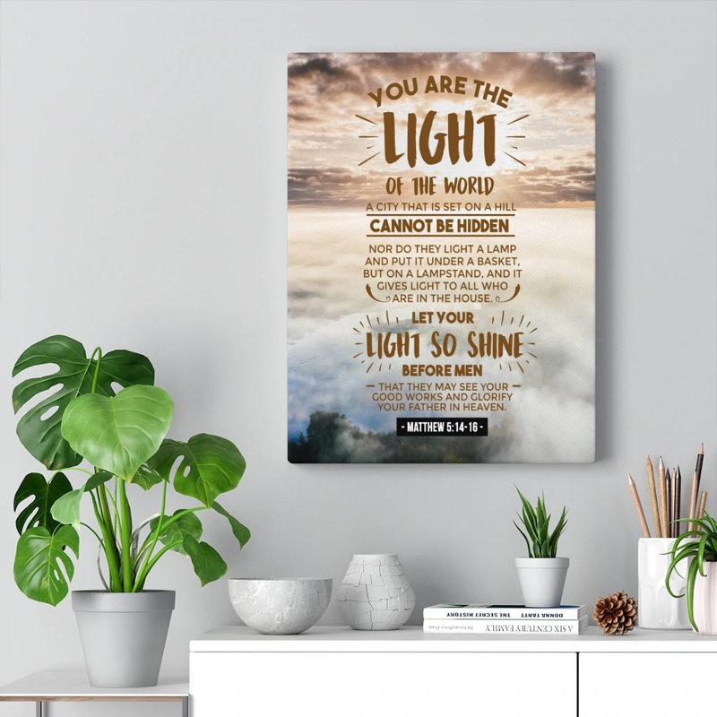 You Are The Light - Wrapped Canvas Print, 41cm H x 30cm W