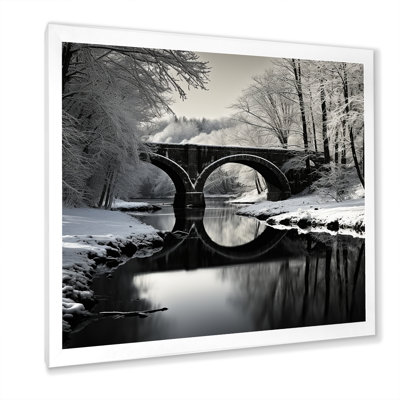 «Bridges Winter Scenery» sur toile