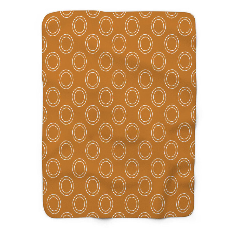Brown Specks - 1 pièce Sherpa Premium, Lit simple