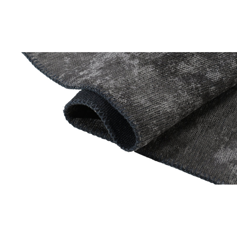 Tapis gris foncé Rapture, Rectangle 7 pi 10 po x 11 pi 2 po
