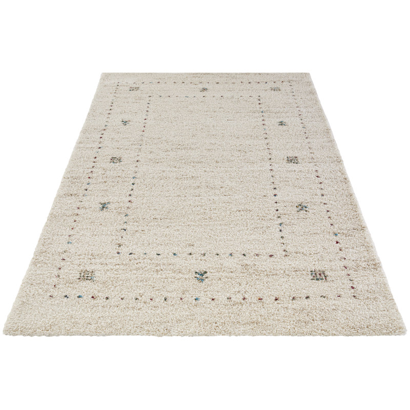 Teo Machine Woven Cream Indoor Rug, Rectangle 200 x 290cm