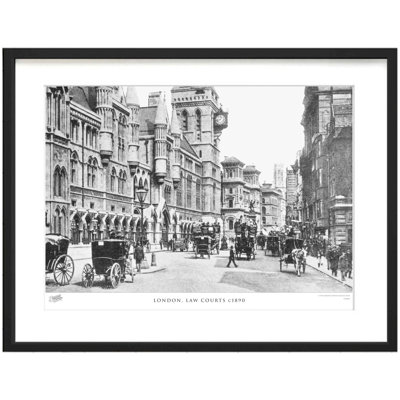 London, Law Courts C1890 by Francis Frith - Single Picture Frame Print