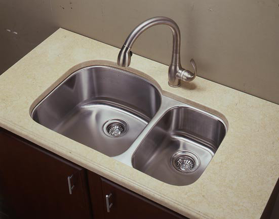 35.5" x 24.5" Double Undermount Kitchen Sink