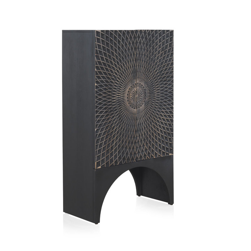 Bibianna 2 Door Solid Wood Wardrobe