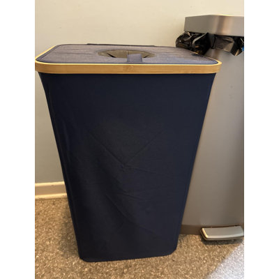 26 Gallon Folding Recycling Bin, Hands-Free Recyclable Trash Container for Kitchen Home Office