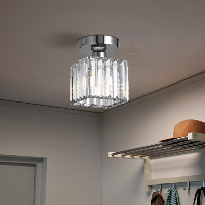 Osier Crystal Semi Flush Mount