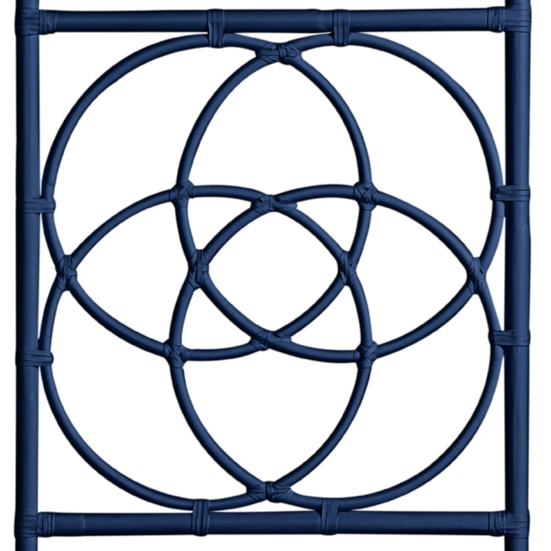 Emilia Open-Frame Headboard, Navy, Queen