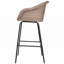 Tabouret de bar d'extérieur en métal et osier Ladd, ensemble de 2-547673926