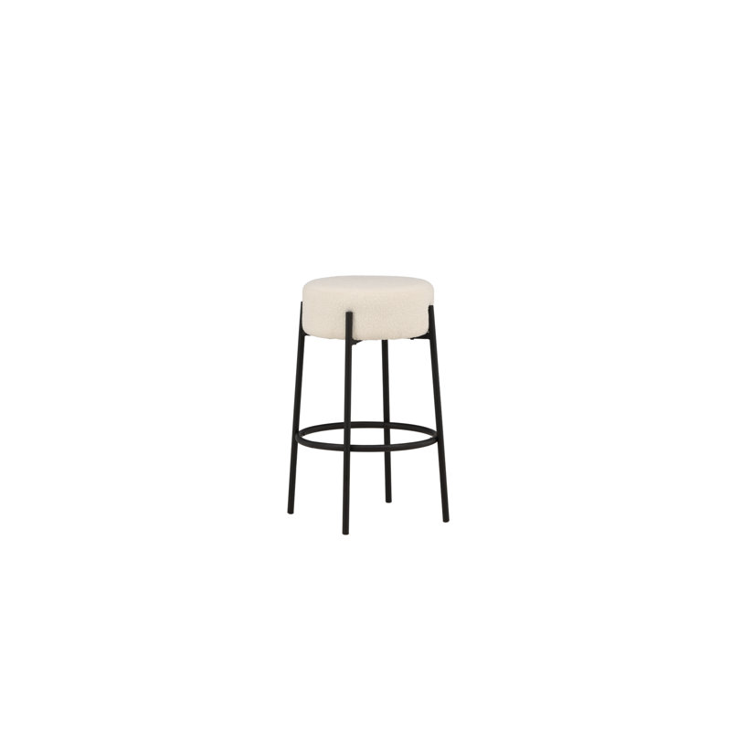 Berryessa Upholstered Counter Stool with Metal Frame