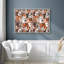 Collage d'animaux orange et brun avec de jolies images pour la décoration d'une chambre d'enfant-104391690-104391695