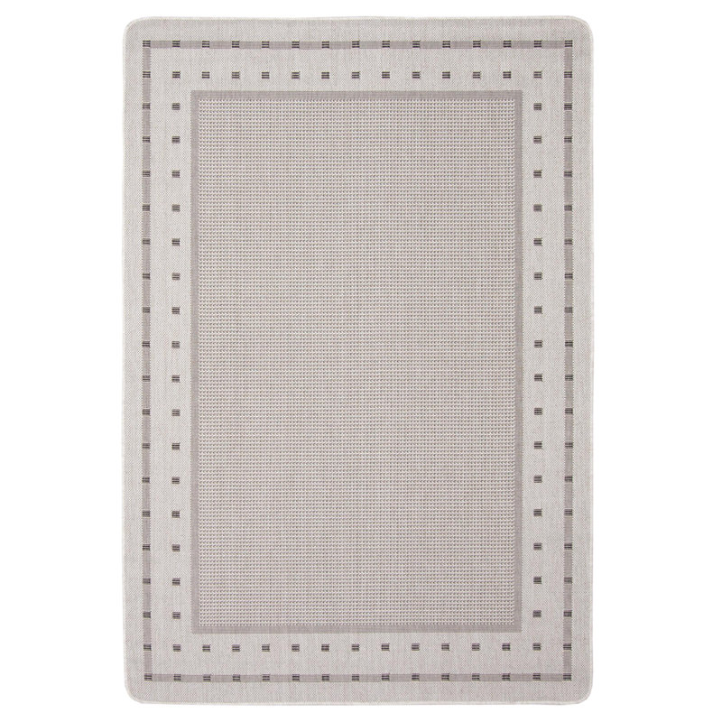 Tapis intérieur / extérieur gris Aroura, Rectangle 4 pi 4 po x 6 pi 5 po