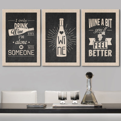 Duotone Retro Mid-Century Wine Posters Drinks & Cocktails Food Photography Decor Contemporary