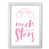 White Grain Frame