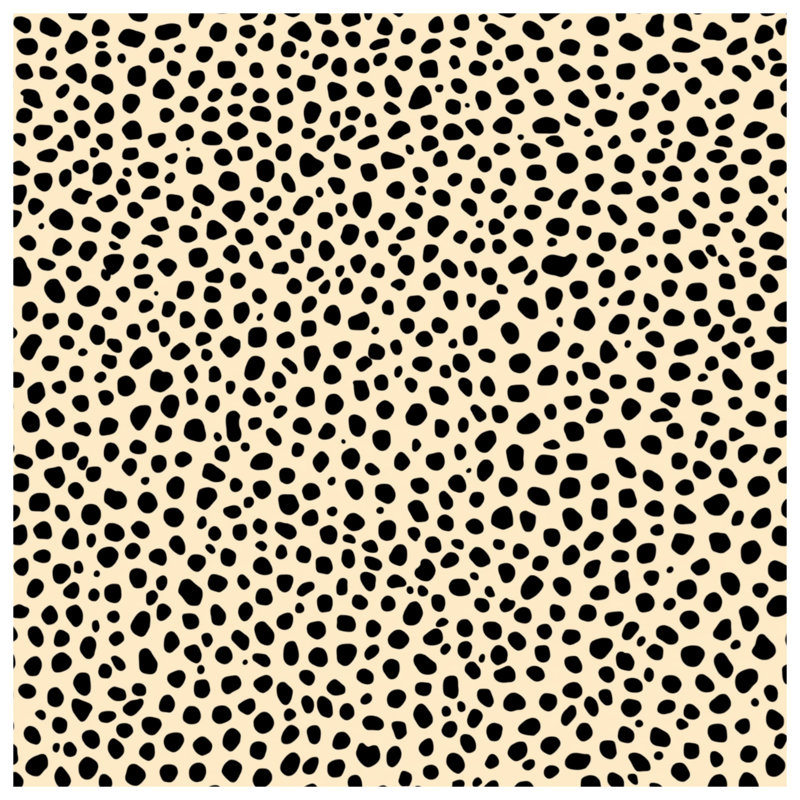Black Beige Spots Comforter, Twin