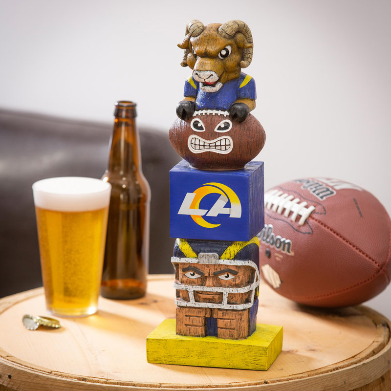 Statue Team Garden, LA Rams, bleu et or