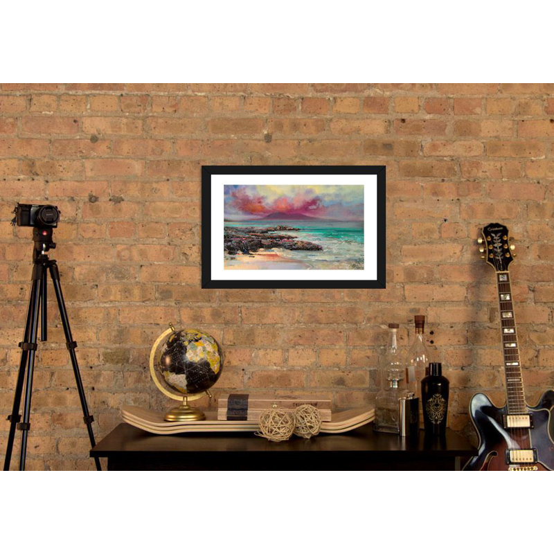 «Harris Rocks», reproduction de photo, H 16 po x l 24 po x P 1 po, Papier encadré noir