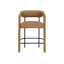 Upholstered Stool with Solid Wood Frame-96097332