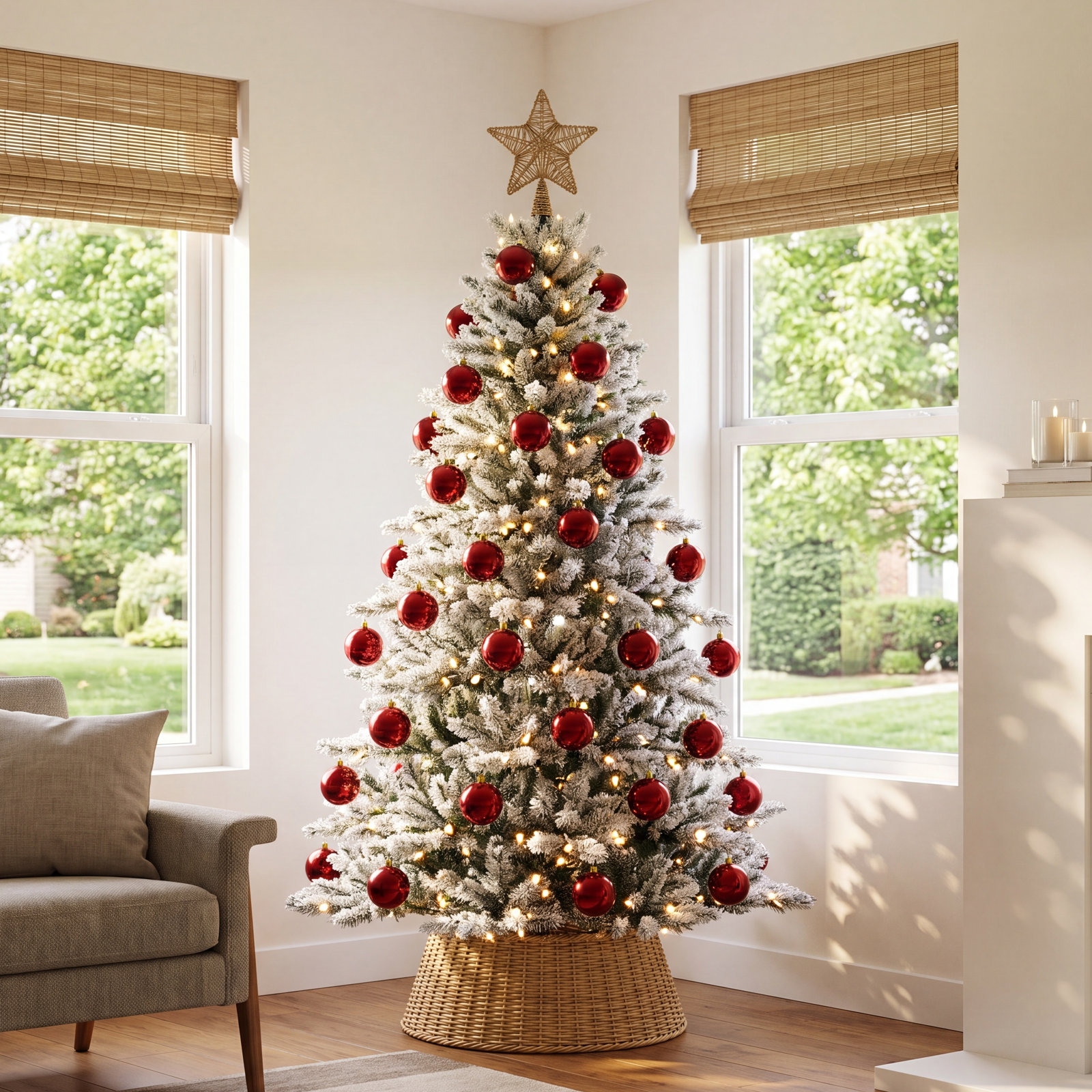 4" Shatterproof Bauble, Red
