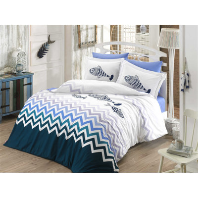 Cotton Chevron / Zig Zag Duvet Cover