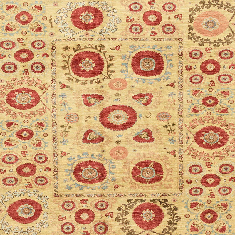 Tapis abstrait 4011, Carré 8 pi