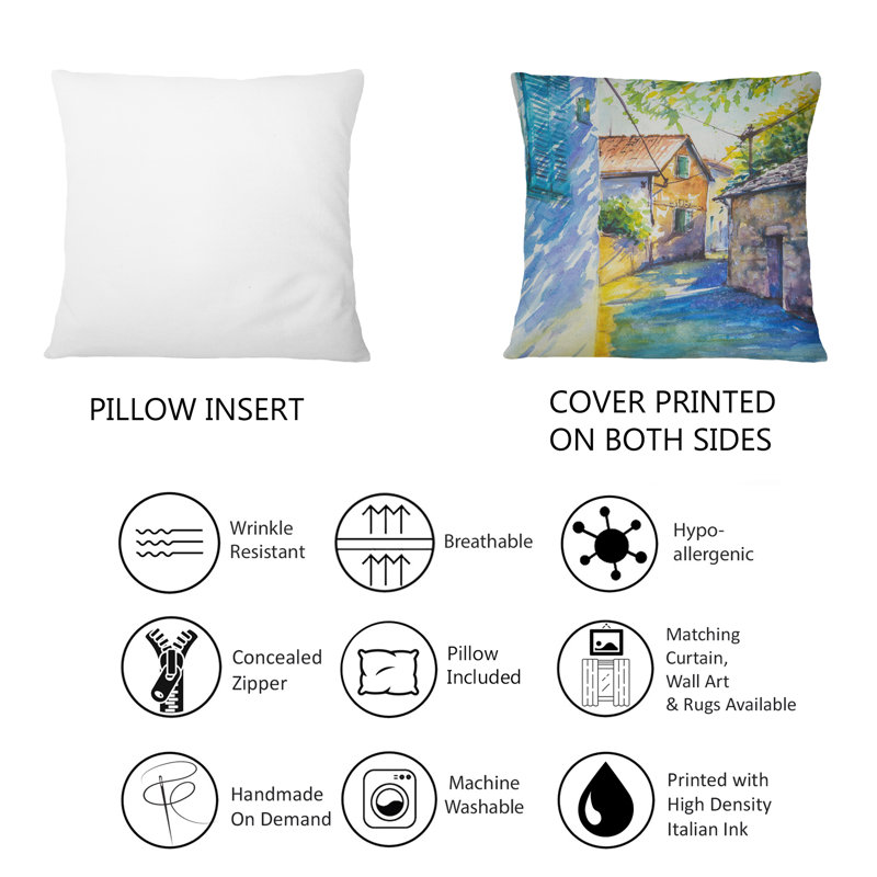 Abstract Throw Pillow