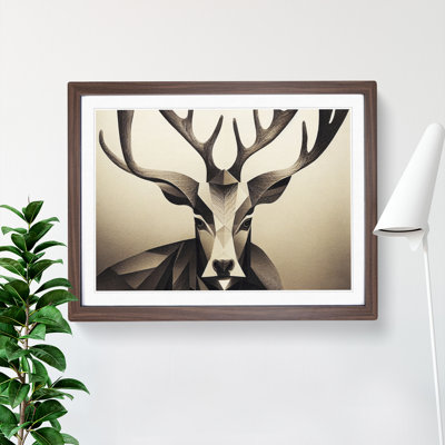 XH1022-9426X Unforgettable Stag Deer - Single Picture Frame Print