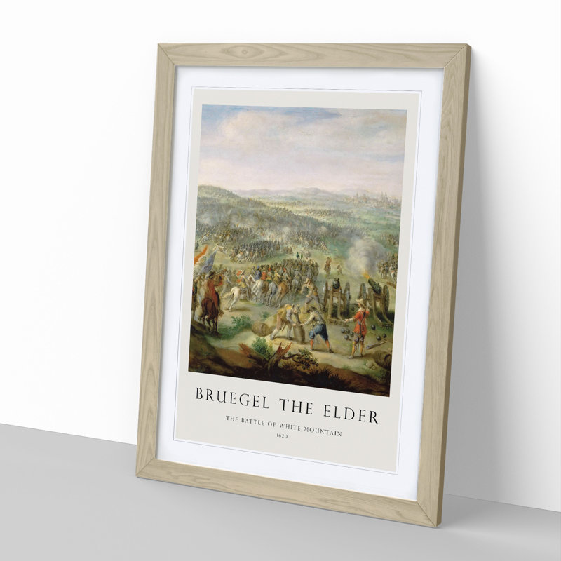 Flemish Proverbs by Pieter Bruegel The Elder - Single Picture Frame Print, 36cm H x 27cm W x 2cm D, Oak Framed