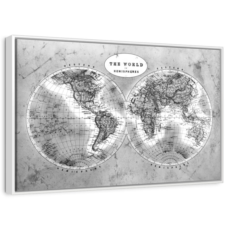 Découvrez le monde BW Hatch, Cadre flottant blanc, 37 po x 25 po