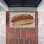 Tapis de porte d'extérieur Welcome Hotdog, de Lil 'Rue, 18 po x 30 po
