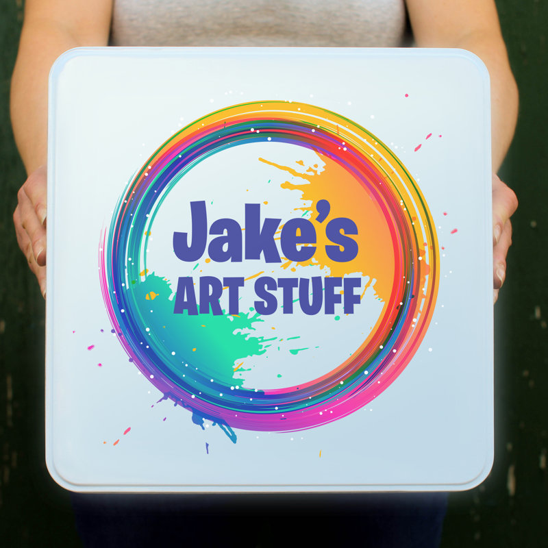 Personalised Art Metal Box, Yes