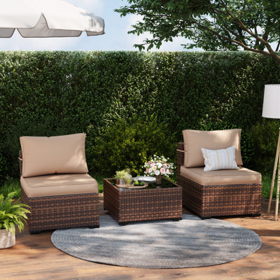 Wicker Outdoor Patio Sofa Set