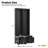 Elegant Free Standing Hall Tree Set of 2, Multifunctional 3-IN-1 Entryway Coat Rack with Black Retro Handles, Seating Bench with Storage Drawers for Hallway, Living Room, White-1227576338