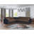 Samantha 120" Wide Microfiber/Microsuede Right Hand Facing Corner Sectional-975763786