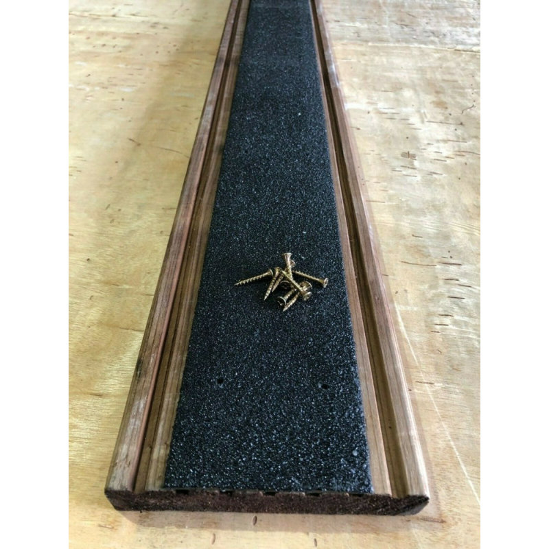 Leoler Wide Anti Slip Decking Strips, Black Extra Wide, 9cm x 100cm