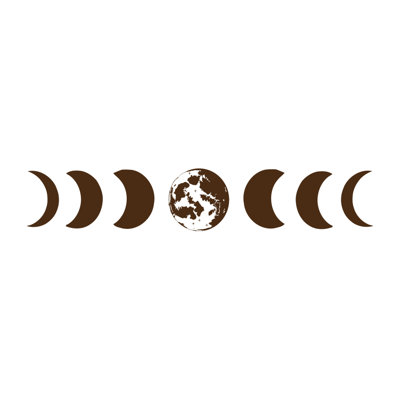 Décalcomanie murale phases de lune
