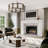 Sabine Contemporary Wood Fireplace Mantel Surround 56" x 42" Opening - 80" x 54" Overall - White Paint on Poplar-557557859-557557856