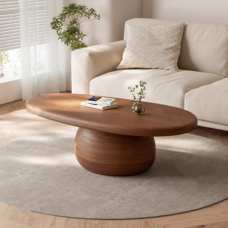Table basse de style rétro, Brun