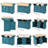 55.7'' Multifunctional Kitchen Island with Dual Drop Leaf, Power Outlet, and Ample Storage for Dining, Cooking, or Work-18256219