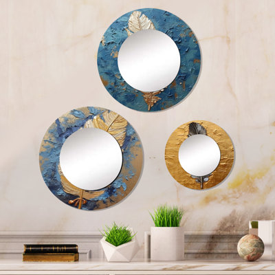 Elisias Metal Round Mirror