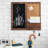 Tableau mémo mural en bois et tableau en liège