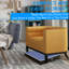 Table de ping-pong pliable et portable avec filet et 2 raquettes de ping-pong