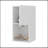 FM FURNITURE Wall-Mounted Bathroom Cabinet With Hidden Storage And Open Compartment, White