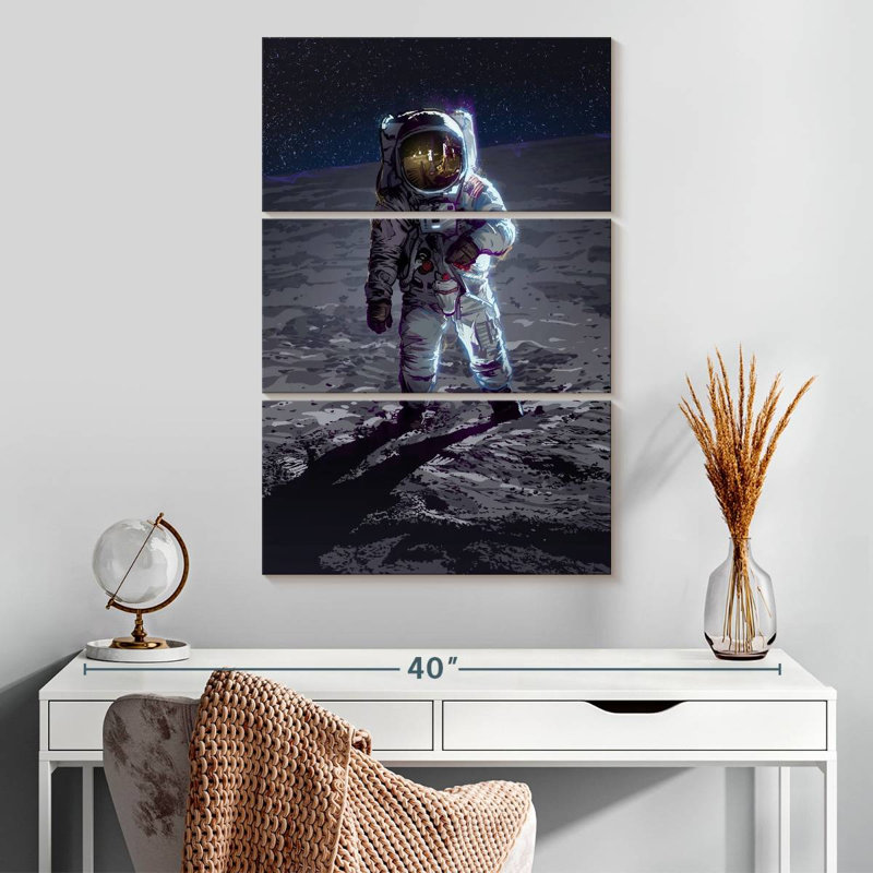 Oberle Apollo 11 Moonlanding, 32" H x 20" W