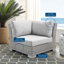 Chaise de coin d'extérieur Conway Sunbrella-712126393