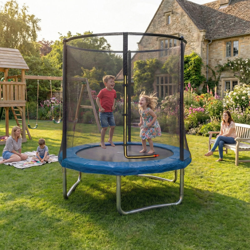 Maxway Furniture 183cm Round with Safety Enclosure Kid / Toddler Trampoline