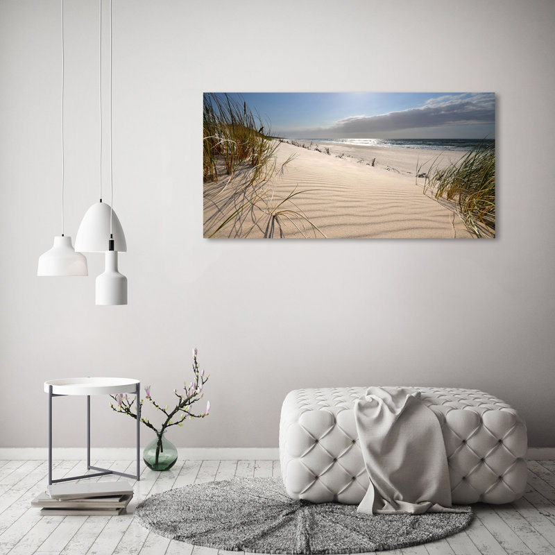 Mrzeżyno Beach - No Frame Print on Canvas