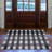 Non-Slip Checkered Plaid Area Rug For Living Room, Hallway Runner, Entryway Rug, Black/Gray/White-1464549456